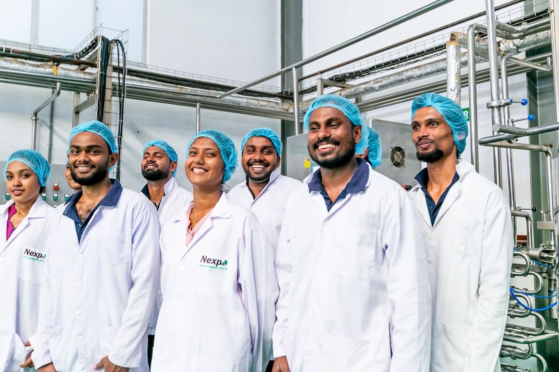 Members of the Nexpo production and quality team