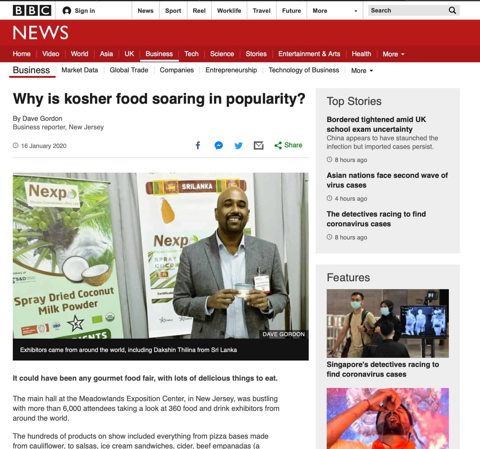 Nexpo Conversion BBC News Article