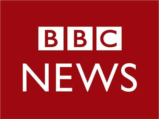 BBC News Logo Red Background